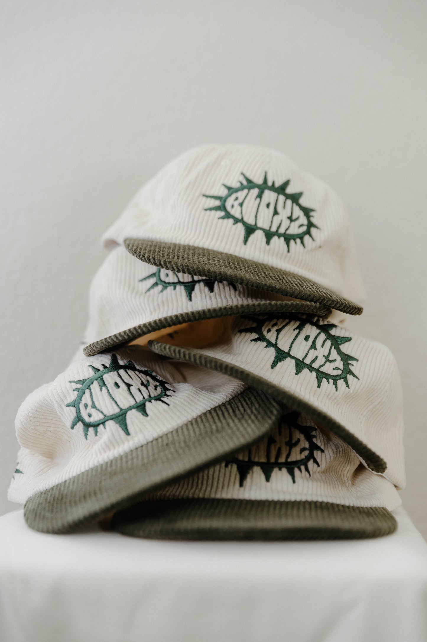 Green “Sun Rays” Corduroy Hat