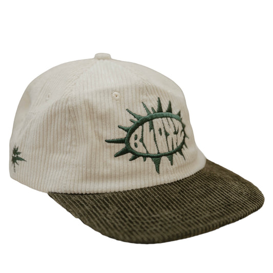 Green “Sun Rays” Corduroy Hat