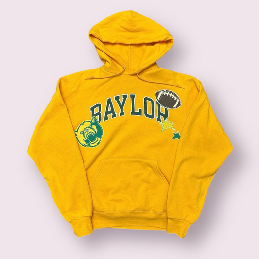 Patchwork Baylor Hoodie🐻 (SMALL)